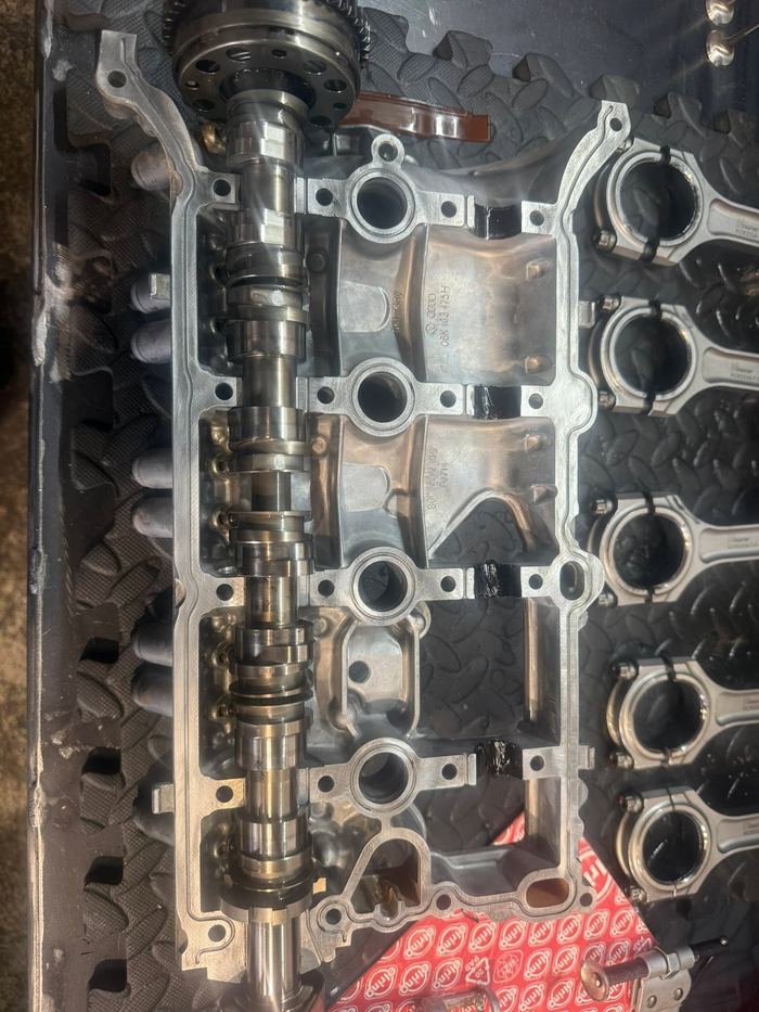 Camshaft and head casting